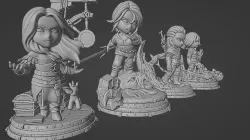 Witcher chibi pack