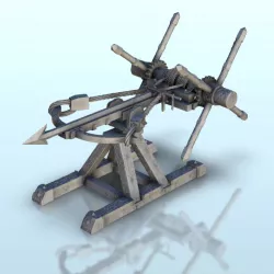 Wooden ballista with bolt 2 - Hobbit Dark Age Medieval terrain