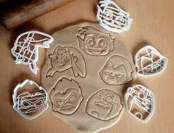 x5 teen titans superheros dc - lets go - cookie cutter