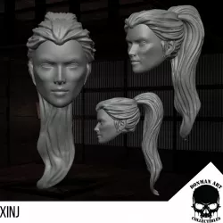 Xinj Head for 6 inch action figures