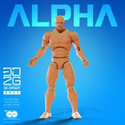 ZIPGUY ALPHA  ZIP-TIE ACTION FIGURE - MESOMORPH
