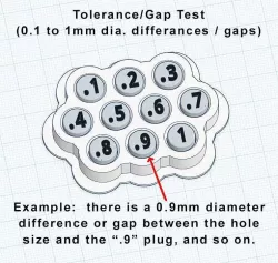 3D Printer Tolerance - Gap Test