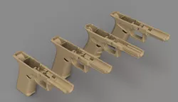 4 Glock Frames (3D Printable STL Files)