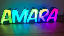 Amara LED illuminated letters