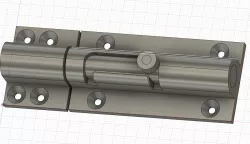 Barrel Bolt lock 3D print model