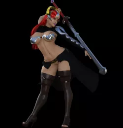 BEAUTIFUL AND SEXY RED GIRL WARRIOR