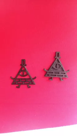 bill chipher gravity falls earrings necklace