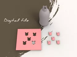 Bunny Polymer Micro Clay Cutter | Digital STL File