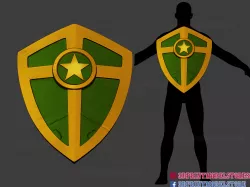 Captain America Hail Hydra Supreme Shield - Marvel Cosplay 3D print model