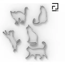 Cat cake mold