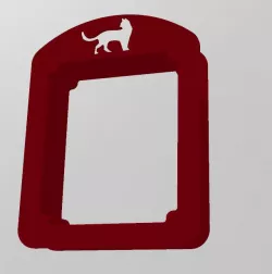 cat flap on door