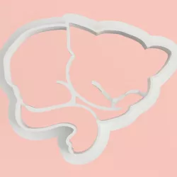 Cat shaped cookie cutter