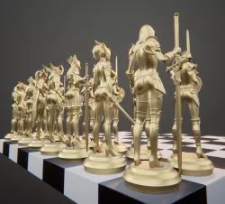 CHESS SET - KNIGHT THEME - BASIC SET