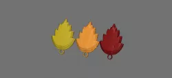Corn earrings (3D)