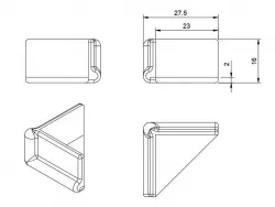 Corner protector for furniture corners