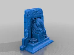 Cthulhu Aquarium Statue Background Ornament