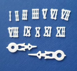 Cuckoo clock numbers and hands