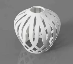 Curved lampshade for Ikea fixtures - Narrower version