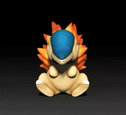 Cyndaquil PLANTER VERSION - POKÉMON FIGURINE - 3D PRINT MODEL