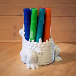 Dino pen jar