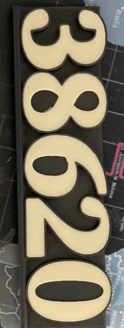 Dual color 3D numbers