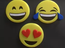 Emoticons for fridge magnets and key chains