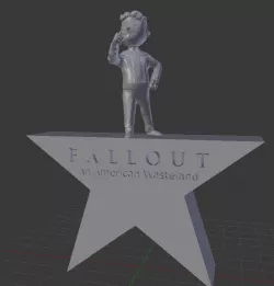 Fallout Hamilton Crossover Statue