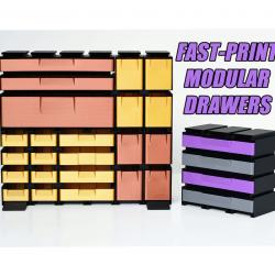 STL file Fast-print modular storage drawer system 🪑・3D printer