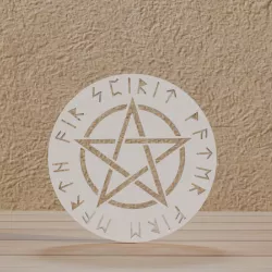 File: The pentacle pendant in STL digital format