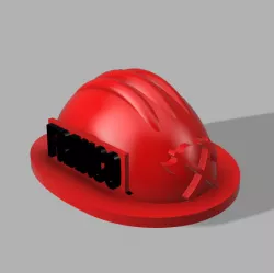 Firefighter Helmet Key Ring - Fireman