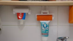 [FLEX] a customizable toothpaste squeezer, hook and shelf