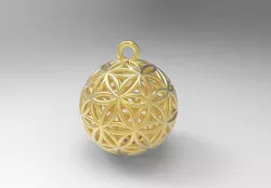 Flower of Life Sphere 18 mm - 3D print model