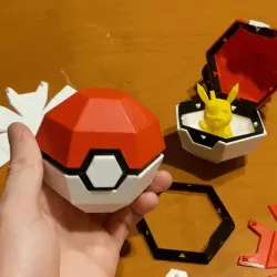 Foldable Pokeball Box Decoration