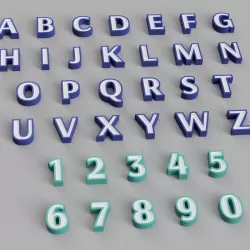 FONT NAMELED - ARSENAL - alphabet - CREATE ALL WORDS IN LED LAMP