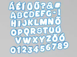 FONT NAMELED - Bouncy - ALPHABET - CREATE ALL WORDS IN LED LAMP