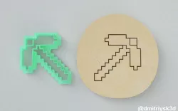 Forms for cookies and gingerbread Pickaxe Minecraft