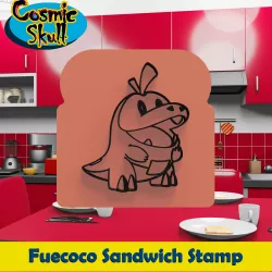 Fuecoco [Pokémon] Sandwich Stamp