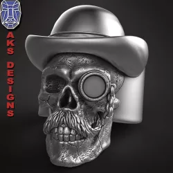 Gentlemen skull 1 Ring Jewelry