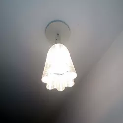Ghost hanging lamp for a LED E27 light bulb