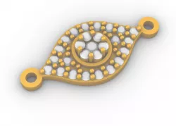 Gold Evil Eye Pendant