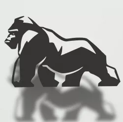 Gorilla wall decoration