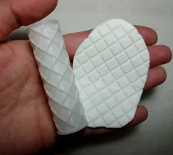 Grid texture roller pin/clay texture