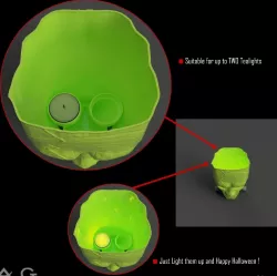 Halloween - 3D Franky Tealight Holder_ Just 3D Print!