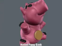 Hamm Piggy Bank (Easy print and Easy Assembly)