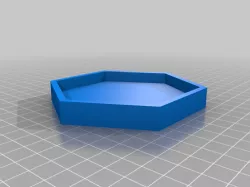 hexagonal coaster cup holder