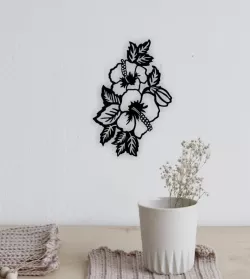 hibiscus : wall art decor