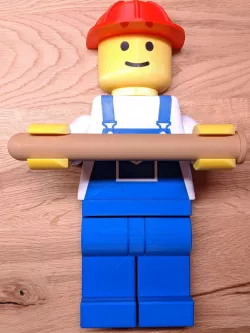 Lego Man "Worker" Toilet Paper Holder