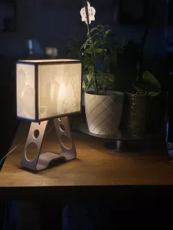 Lithophane lamp (stand and litho support)