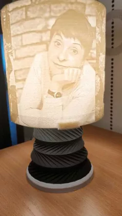 Lithophane led lamp (remix support)