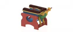 Love Sex Chair Sliding Rocker Monkey Chair Sex Machine v02 for 3d print or cnc